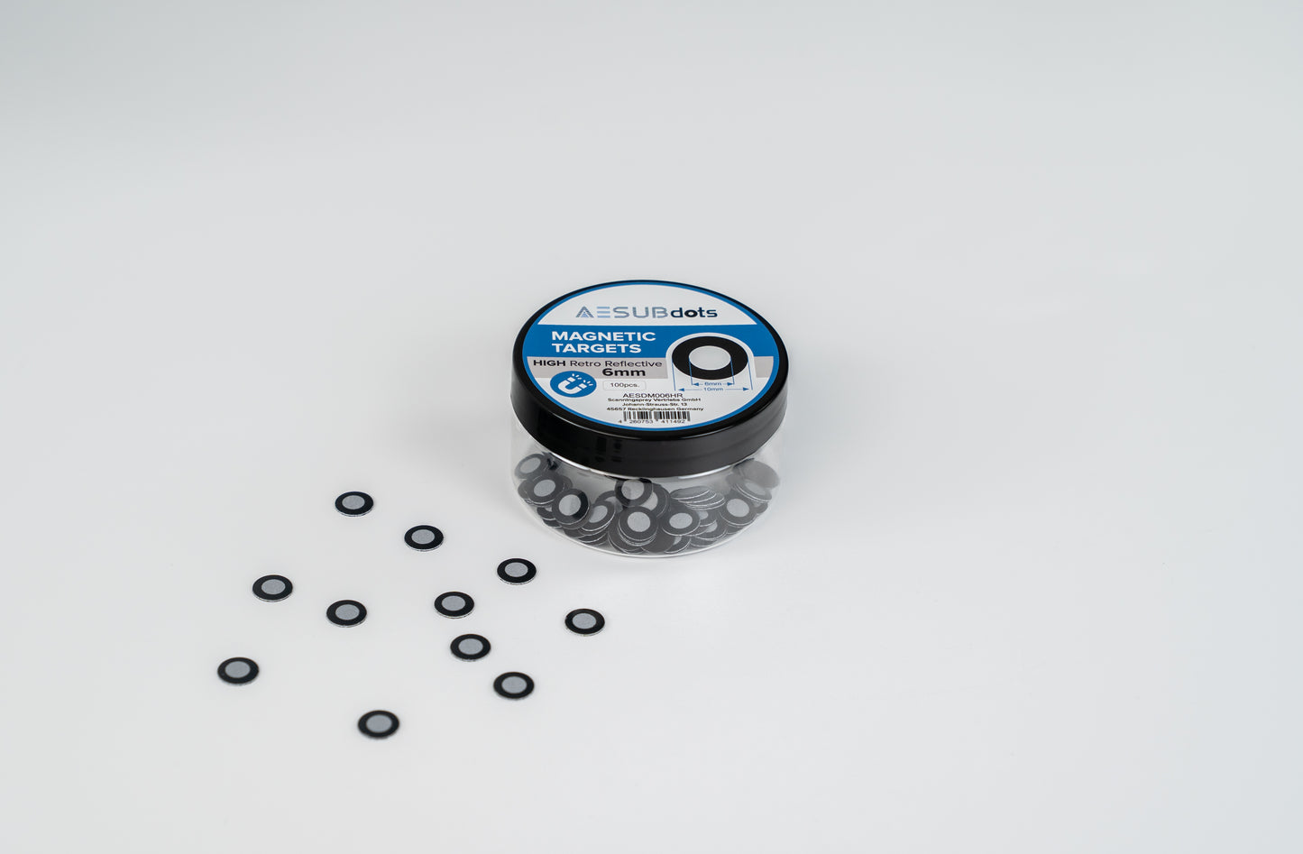 AESUBdots retro high reflective magnetic